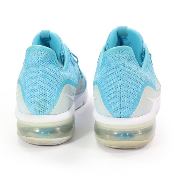 Nike Air Max Sequent 3 Women's Running Shoe Blue Fury Flyknit Athletic Sneaker - Picture 5 of 9